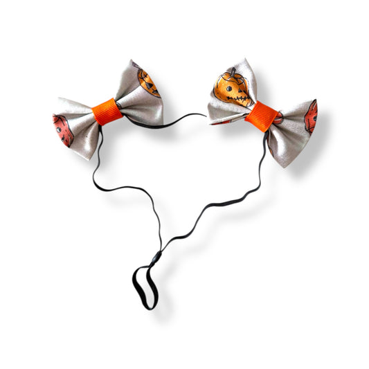 Holo pumpkin Double Bows 🎃🪩