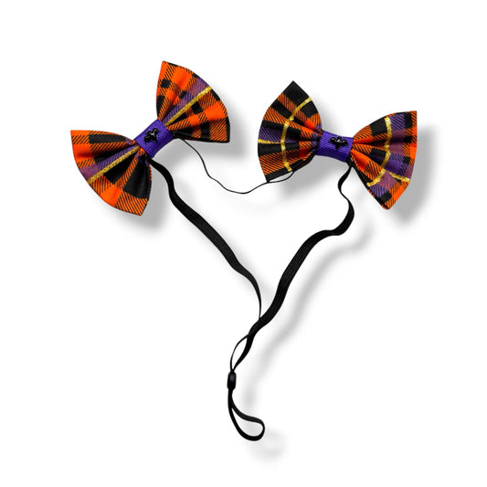 Midnight Wings Dog Double Bows