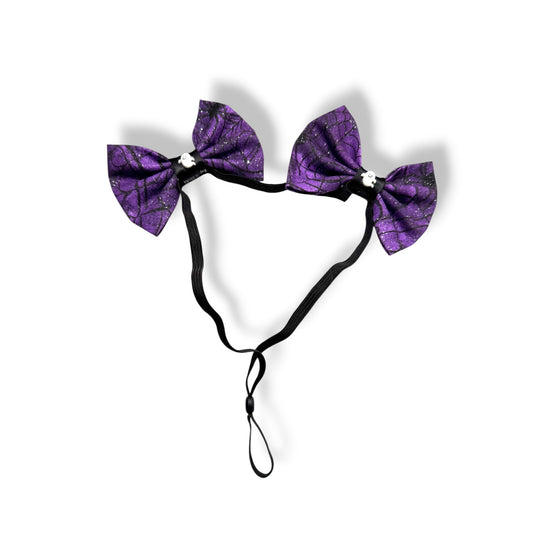Haunted Sparkle Dog Double Bows