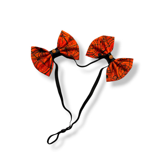Widow’s Web Dog Double Bows